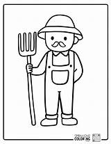Farmer Holding pitchfork Free Other People coloring Pages  sketch template