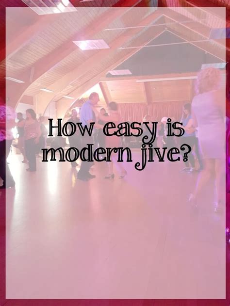 How easy is modern jive dance