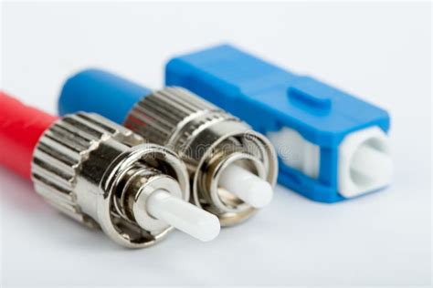 Fiber Optic Connectors, ST, SC and FC Stock Photo - Image of fiber, blue: 60089584