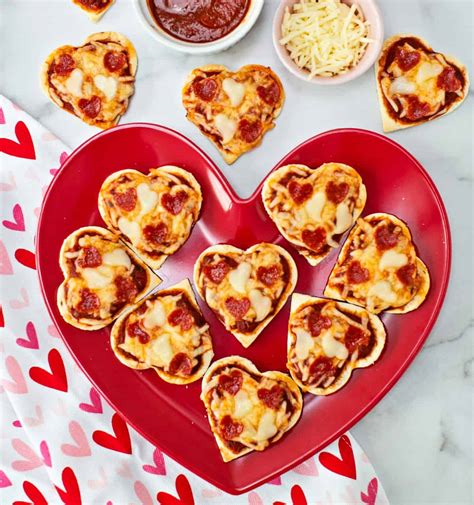 Heart Shaped Pizza - Cute Valentine lunch idea for kids.