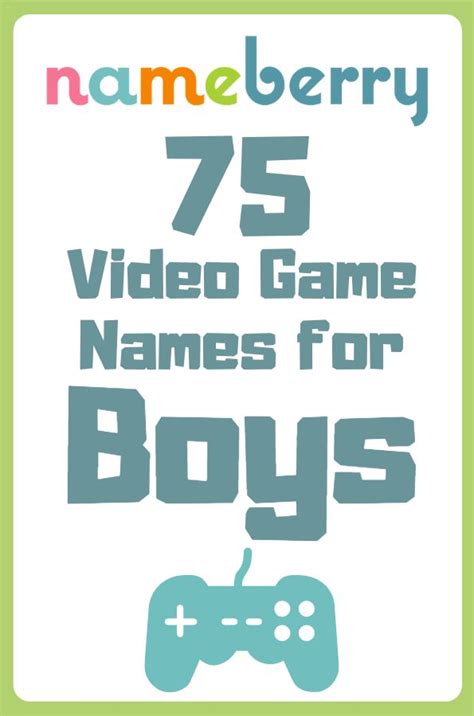 73 Video Game Names for Boys | Boy names, Video game character names ...