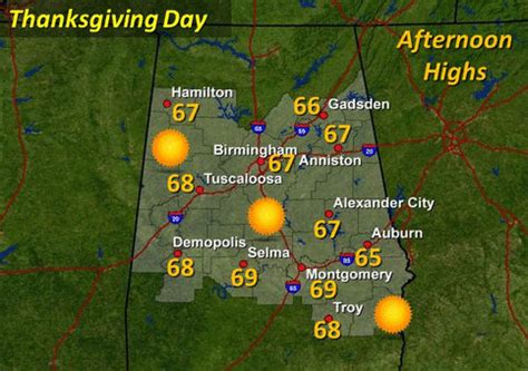 Alabama Weather Map