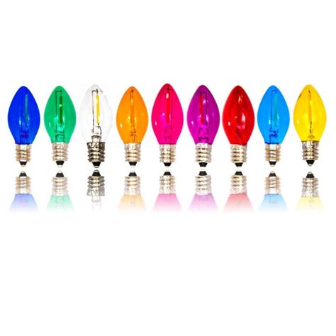 C7 Glass LED Filament Bulbs