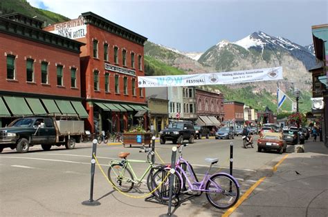 The beautiful main street in Telluride - the best mountain town in Colorado - The World on my ...