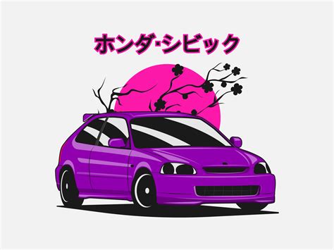 Honda Civic Type-R EK9 by Eros Banchellini on Dribbble