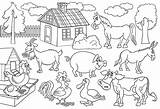 Farm Animals Printable coloring Page  Download Print Or Color Online sketch template