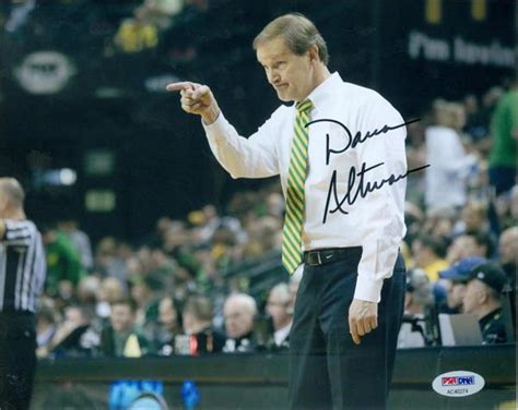 Dana Altman autographed 8x10 photo (Oregon Ducks Basketball Coach) PSA Authentication #AC40274