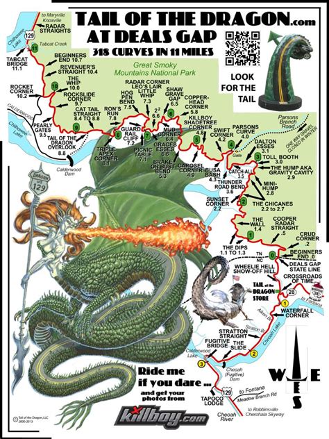 Tail of the Dragon Map – Tail of the Dragon Maps