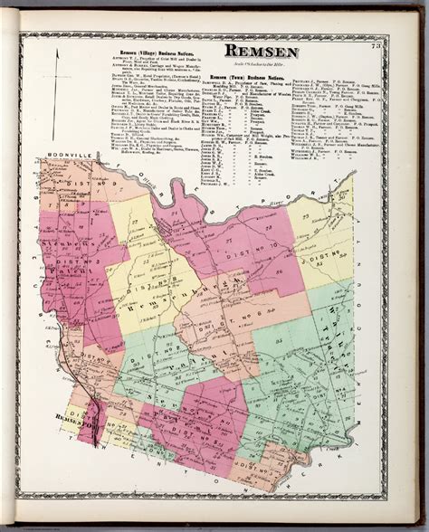 Remsen, Oneida County, New York. - David Rumsey Historical Map Collection