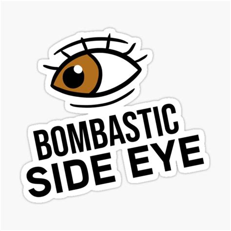 "Bombastic Side Eye Tik Tok Meme" Sticker for Sale by stersabriz | Redbubble