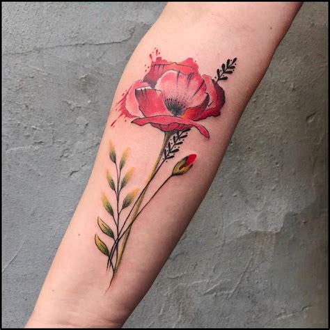 60 Beautiful Poppy Tattoo Designs for Women | TattooAdore