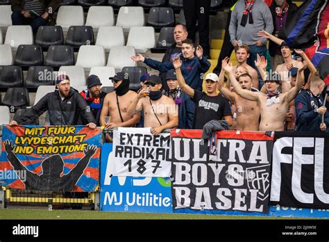 FC Basel's fans during the UEFA Europa Conference League, second qualifying, second leg match at ...