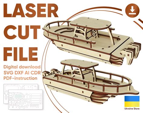 Ship Boat SVG Laser Cut File 3d Puzzle Plan for Laser - Etsy Canada