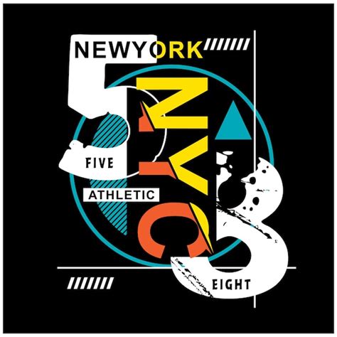 Premium Vector | NYC typography design art