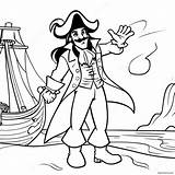 Captain Hook With Pirate Ship Coloring Page 46203 37035 sketch template