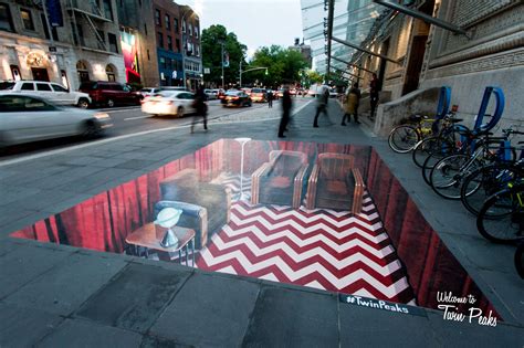 Step Into The Red Room As 3D Anamorphic Street Art