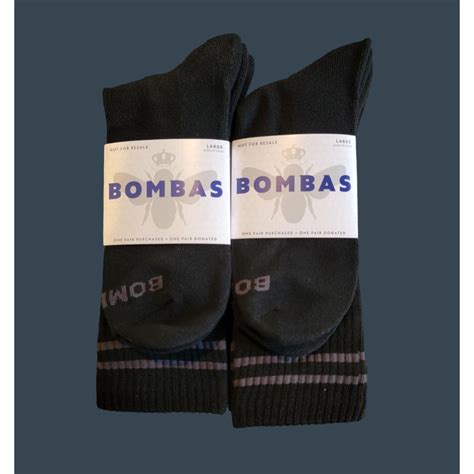 Bombas Men's Black Socks | Depop