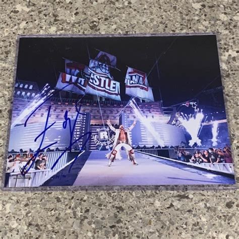 Edge SIGNED WrestleMania 37 8x10 Photo (Random Number) | WWE Auction