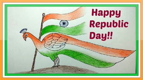 Indian Flag Republic Day Drawing Easy For Kids - Memoiro Fasinner