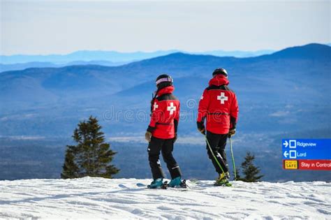 Mount Mansfield Ski Patrol Stowe Mountain Resort Editorial Stock Image ...