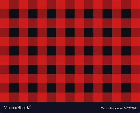 Plaid seamless pattern design red and black Vector Image