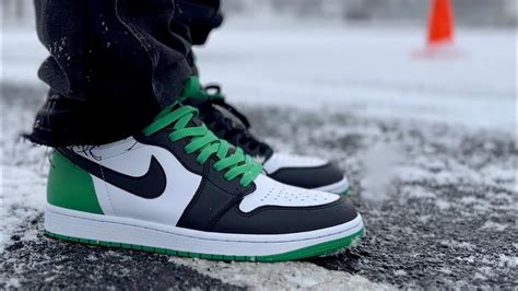 Air Jordan 1 High Lucky Green On Foot Review Early look - YouTube