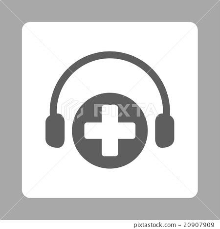 Hospital Call Service Flat Button - Stock Illustration [20907909] - PIXTA