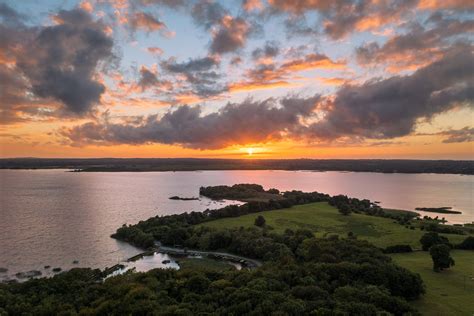 Sunset Lough Ennell Mullingar Aerial Photography – Aidan Curran Photography