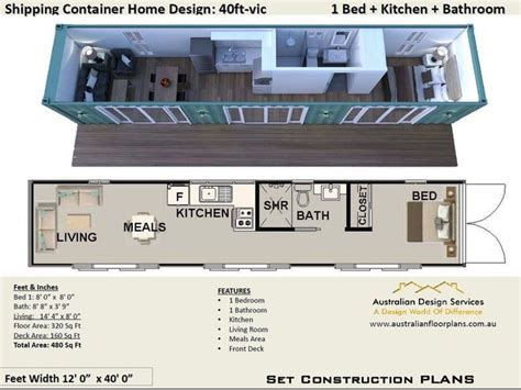 40 Foot Container Shipping Containers Container Home - Etsy | Shipping container house plans ...