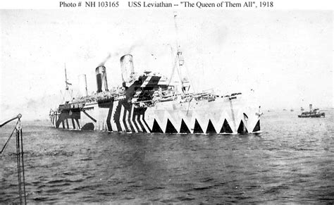 USN Ships--USS Leviathan (ID # 1326) -- Camouflage Views, 1918