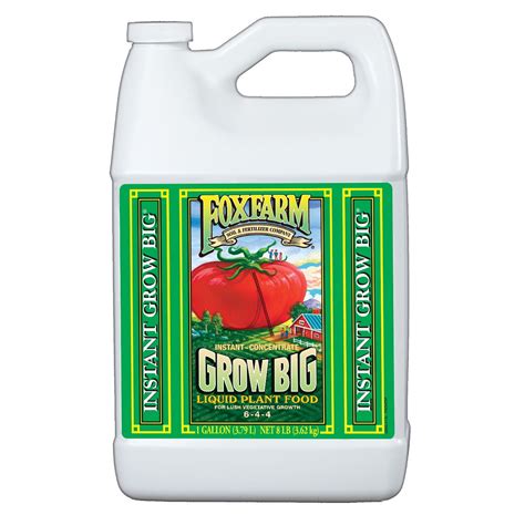 FoxFarm Grow Big Liquid Concentrate Fertilizer, 1 Gallon Container ...