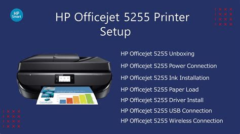 HP Officejet 5255 Printer Setup | Officejet 5255 Driver Download | Wifi Setup - YouTube