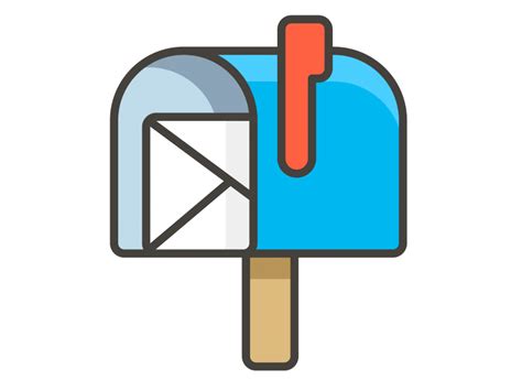 Open Mailbox with Raised Flag Emoji PNG Transparent Emoji ...