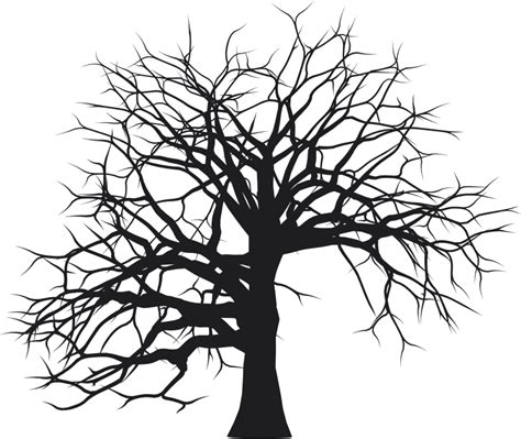 Leafless Tree Silhouette - Openclipart