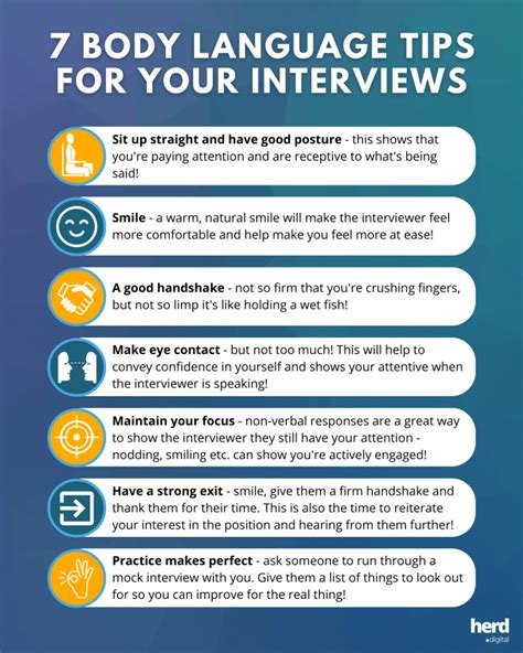 6 Body Language Tips For Your Next Interview Infograp - vrogue.co