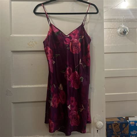 Morgan Taylor Intimates Silk Slip Dress Vintage,... - Depop