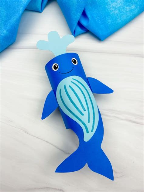 See how easy it is to make this humpback whale toilet paper roll craft ...