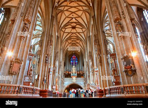 Interior of St Stephen Cathedral in Vienna Stock Photo - Alamy