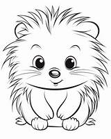 Hedgehog Or Porcupine Coloring Pages sketch template