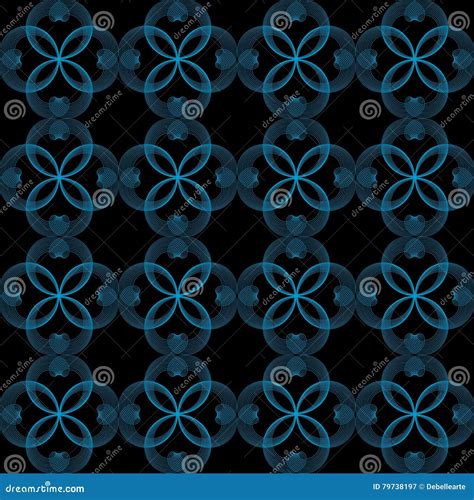 Cardioids Beautiful Mathematical Seamless Pattern Stock Vector ...