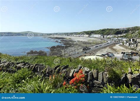 Douglas Bay and Promenade in Isle of Man Stock Image - Image of beach, blooming: 108270969