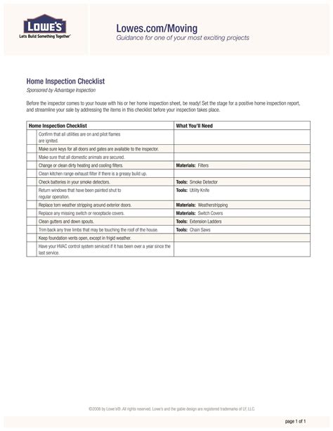 20+ Printable Home Inspection Checklists (Word, PDF)