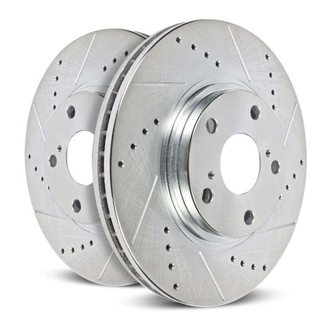 Powerstop Evolution Performance Drilled, Slotted & Plated Brake Rotors for 2017 Ford Escape