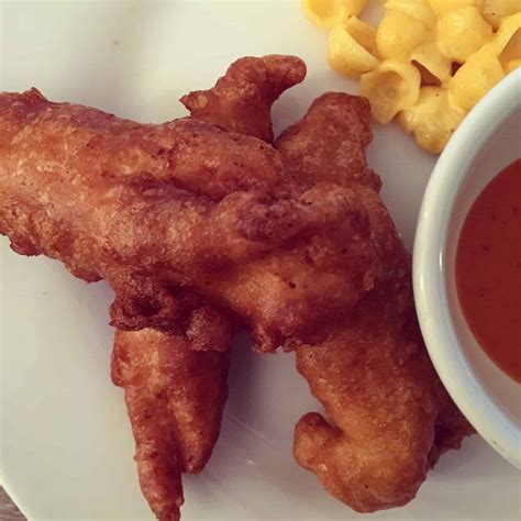 Crispy, Crunchy, Fried Beer Battered Chicken Tenders - The Beard And ...