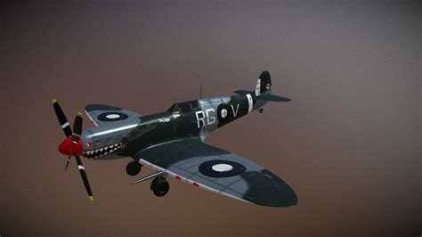 Spitfire - 3D model by mqCG [dbf8913] - Sketchfab