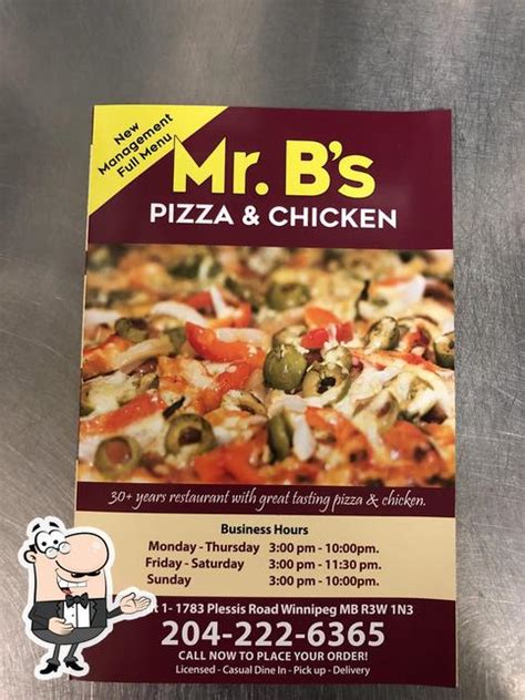 Mr B's Pizza & Chicken in Winnipeg - Restaurant menu and reviews