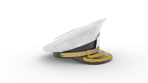 ArtStation - Navy Admiral Cap Hat (Man) | Resources