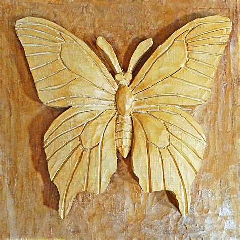 Butterfly | Simple wood carving, Dremel wood carving, Wood carving art