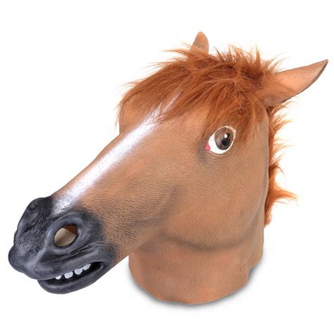 Horse Head Mask Full Head Novelty Creepy Animal Costume Decoration ...