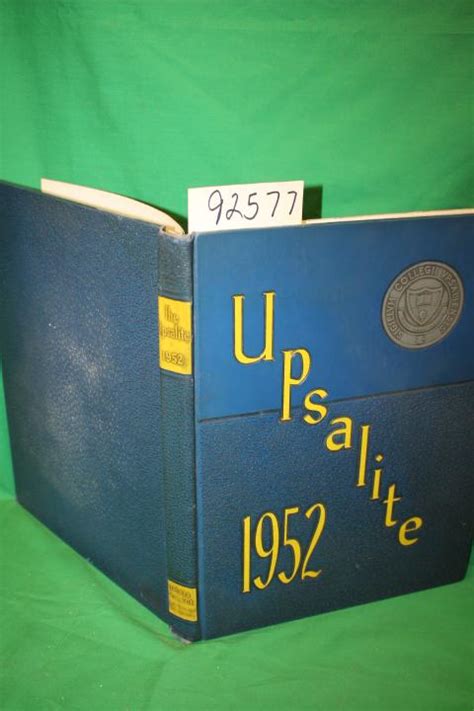 The Upsalite YEARBOOK 1952 by Upsala College: FAIR. HARD BACK BLUE (1952) | Princeton Antiques ...